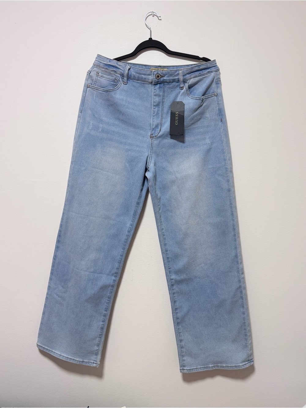 GUESS Dara NWT Ultra HR Wide Leg Jeans Women’s 32x31 Light Wash